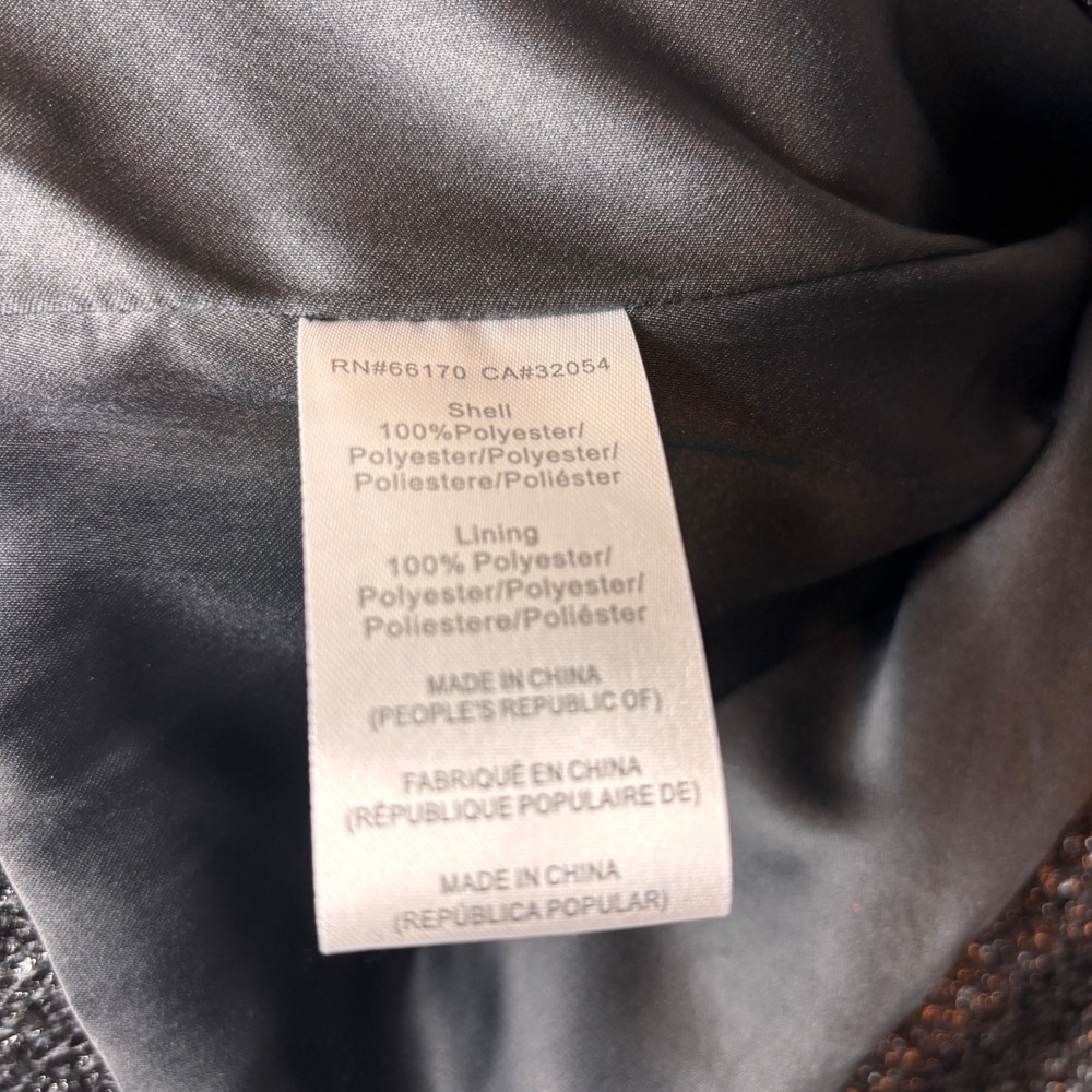 Free People Hutch Black Tweed Foil Jacket Blazer Size Medium - Picture 7 of 11